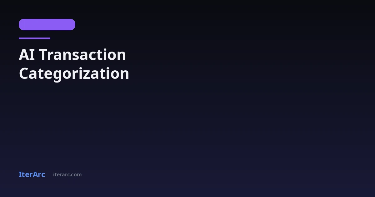 AI Transaction Categorization: How Your App Learns Where You Spend
