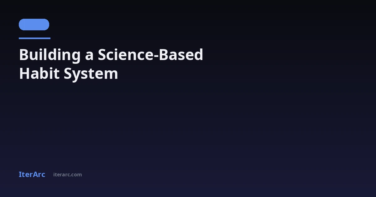 The Complete Guide to Building a Science-Based Habit System on Your Phone