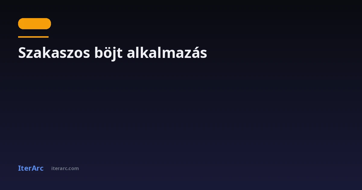 Szakaszos böjt alkalmazás: Böjt, étrend és testsúly egy helyen